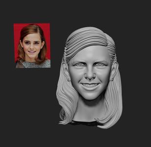Emma Watson Smile – 3D Printable Bust