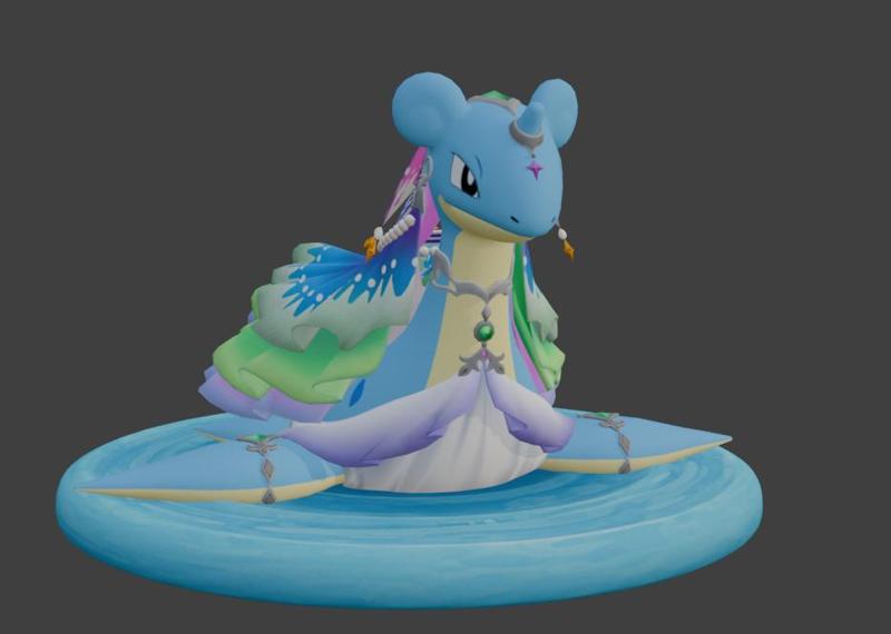 Lapras - Melodic Songstress Style | 3D Printable STL | Pokémon Serenade Figure