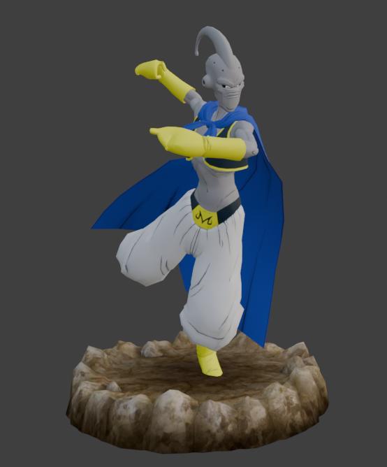 Evil Majin Buu - Aggressive Fight Stance 💢 | Ready-to-Print