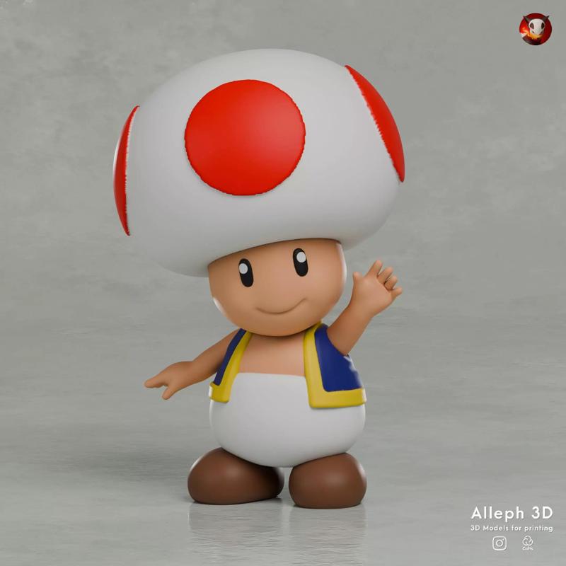 mario toad multicolor 3mf