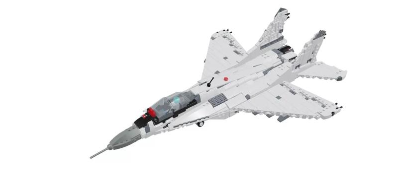 MocBricks3D - Lego MIG-29 Fulcrum Jet Fighter Aircraft