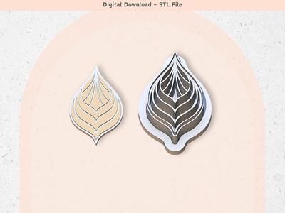 Tribal Style 19 Clay Cutter for Polymer Clay, Digital STL File