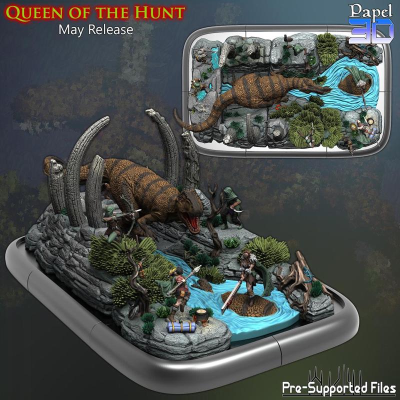 Queen of the Hunt Diorama