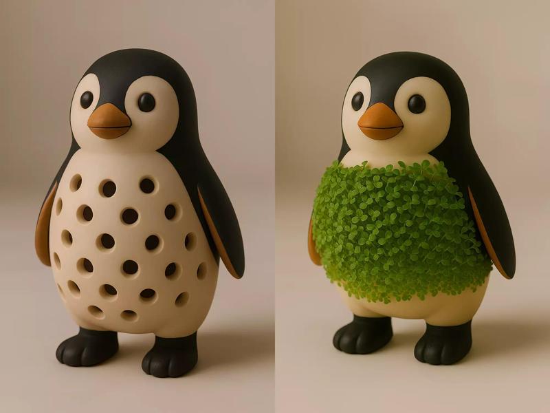 Penguin Sprouter Seed Chia Radish Lentil Germinator toy