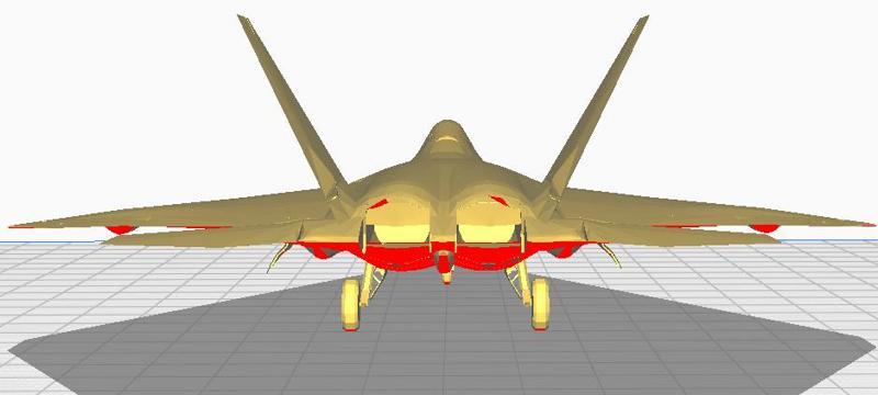 F-22A Fighter Jet 3D