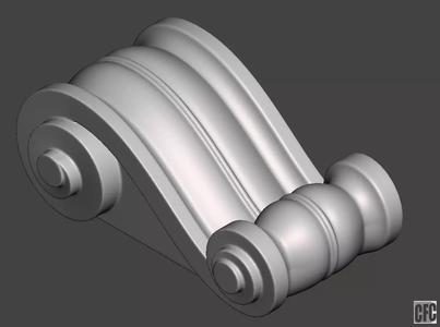 Bracket CFC01 - 3d model for CNC
