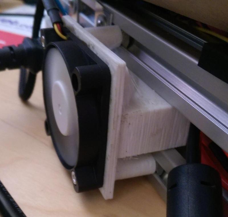 Kossel 2020 50mm Base Fan Adapter