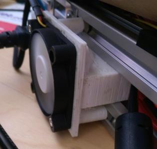 Kossel 2020 50mm Base Fan Adapter