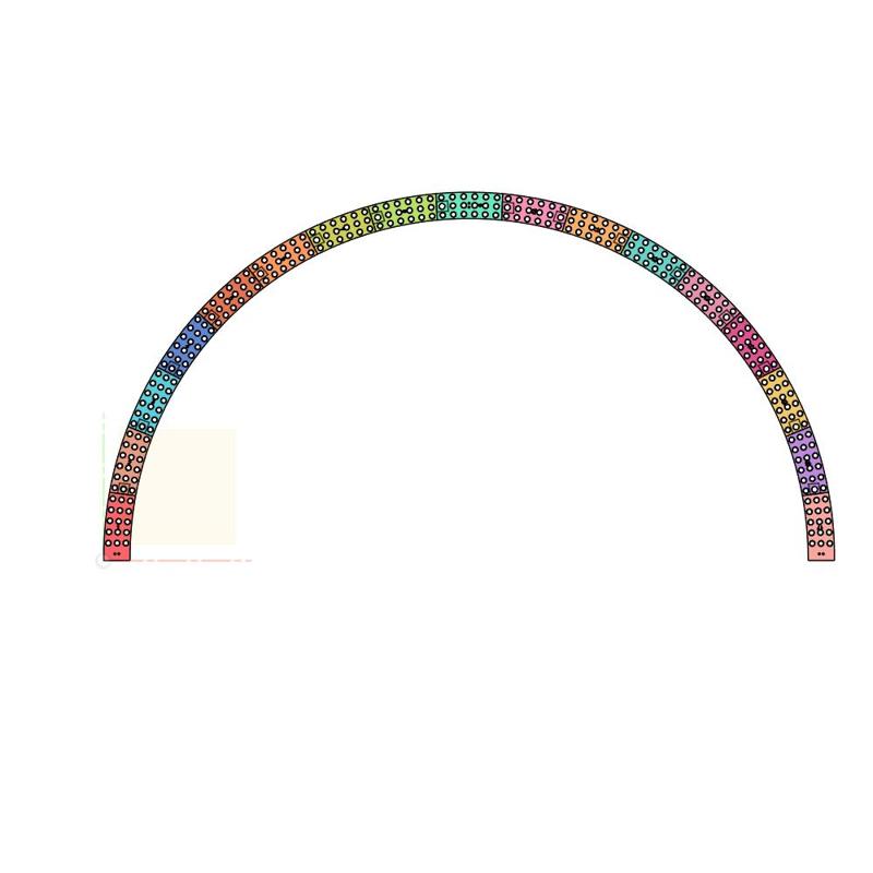 6 foot pixel arch
