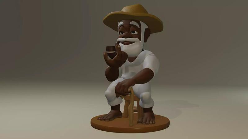 Chibi Fofura Preto Velho