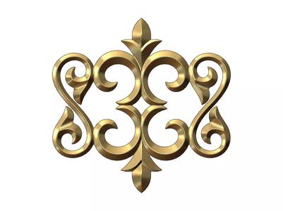 Floral Scroll molding and relief