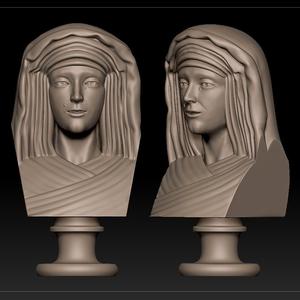 Busto Virgen Maria de la Paloma Malaga