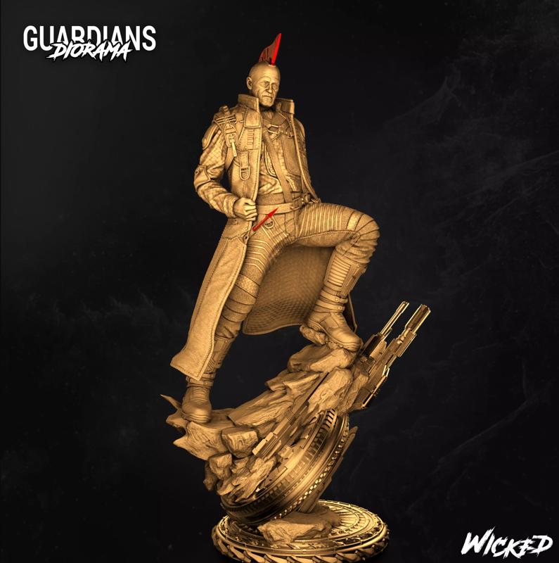 Wicked Marvel Yondu Sculpture Tested and ready for 3d printing