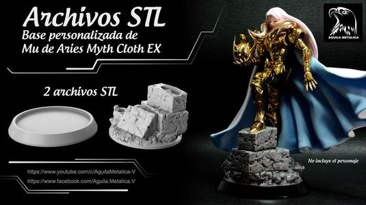 Saint Seiya Mu de Aries OP 2 - Base 3D Print - Archivos STL