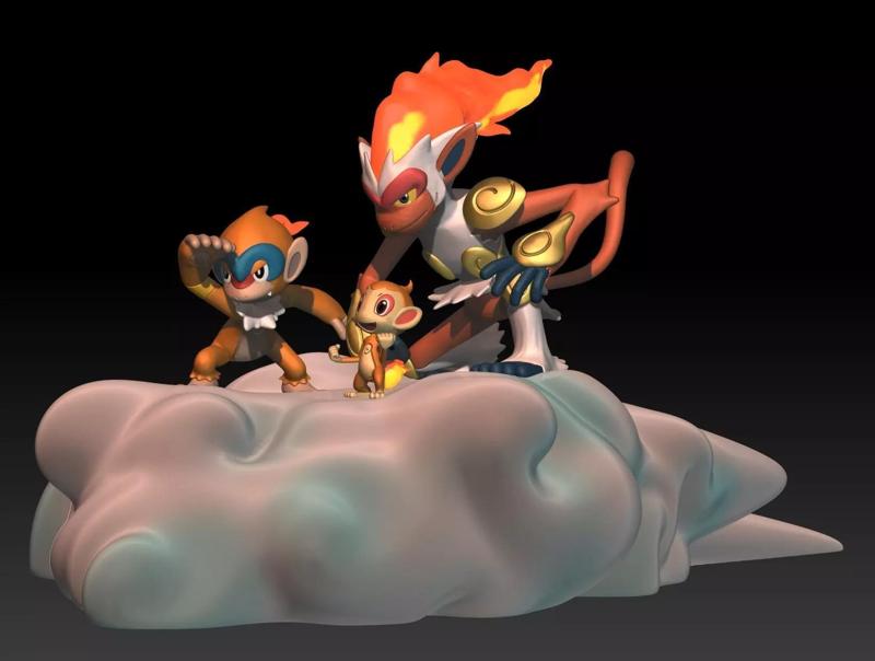 Pokemon Chimchar Monferno Infernape