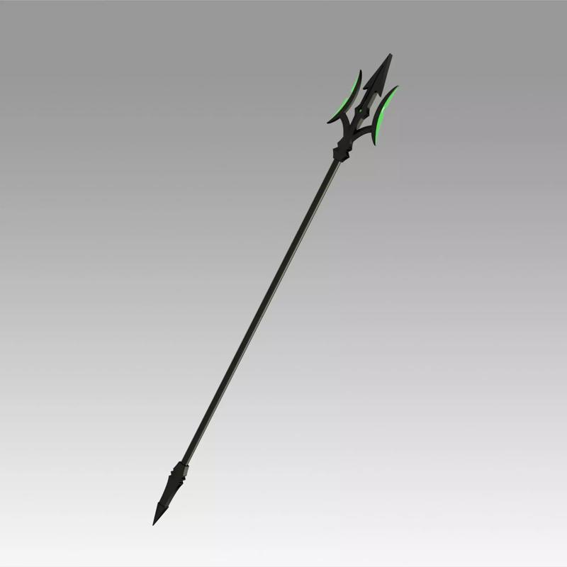 Seraph of the End Battle Makoto Narumi Trident Cosplay  Prop