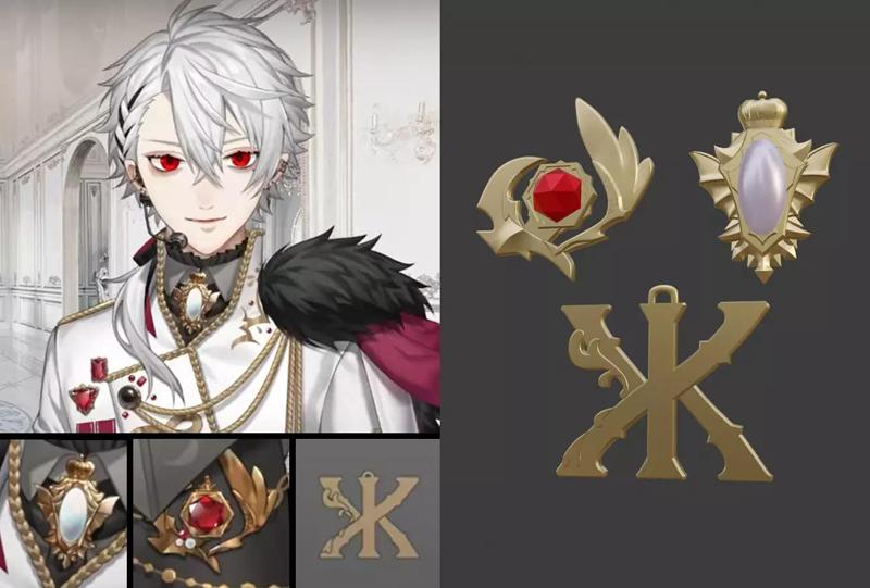 nijisanji Kuzuha ChroNoir accessories 3d model 3d printSTL