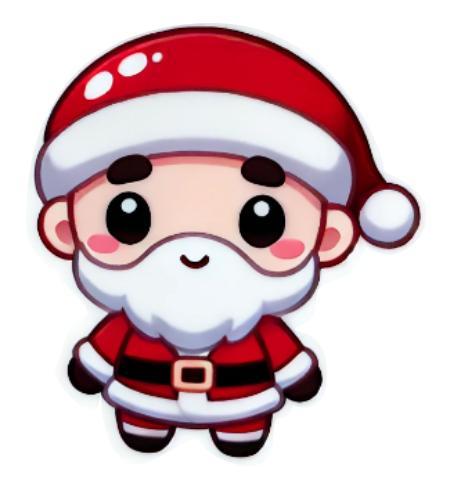 santa keychain