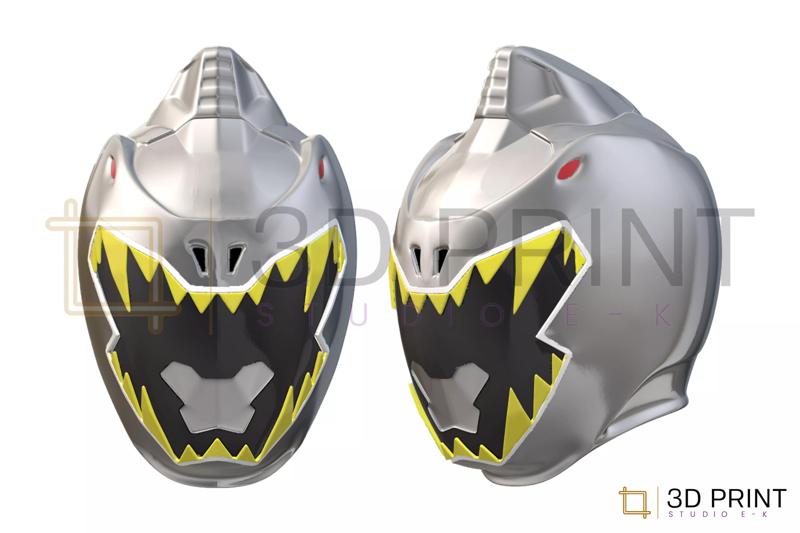 Power Rangers Dino Charge Silver Ranger helmet