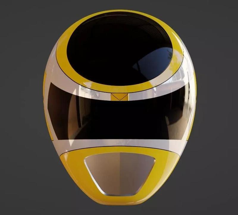 Power Rangers In Space Yellow Ranger Helmet