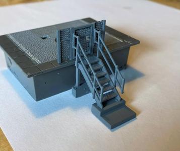 Model Railway Platform Access Steps and Access Gate