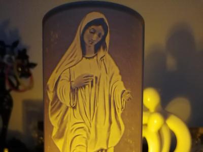 Lithophany of the Madonna of Medjugorje