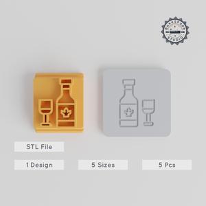 Drink Stamp Tile Set, 5 Sizes, Perfect for Clay, Cookies & Fondant PRODUCT_5506