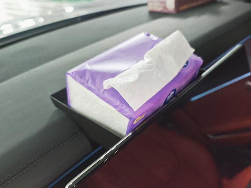 Tang L Tissue Box Center Console Screen Organizer