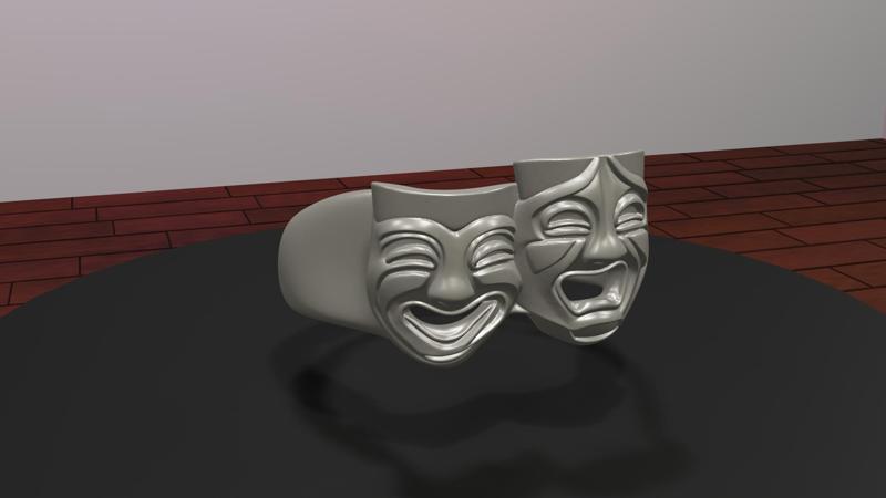 Theater Faces Ring