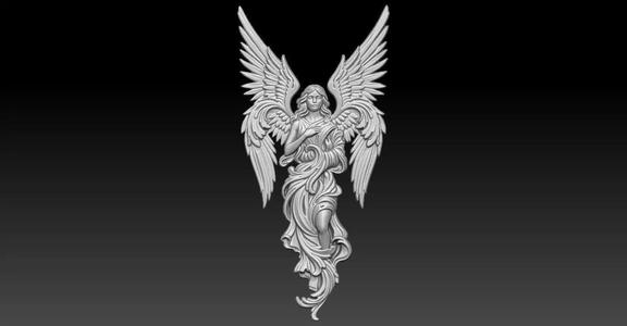 9 angel CNC Relief Model