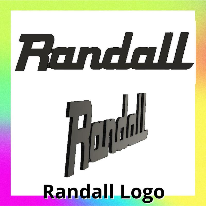 Randall Logo for Guitar Cases boxes