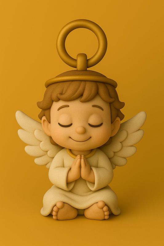 Serene Angel Charm