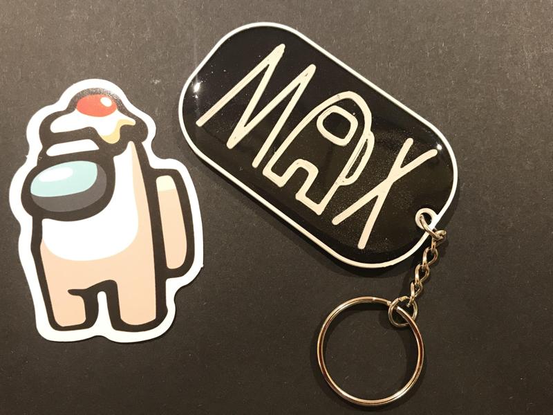 Max Among Us keychain