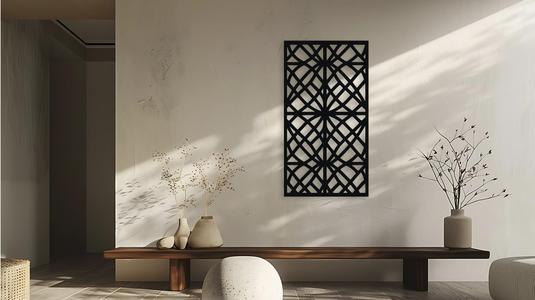 Artistic Geometric Wall Panel