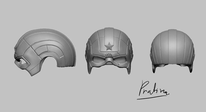 Red guardian mask  for mavel legend