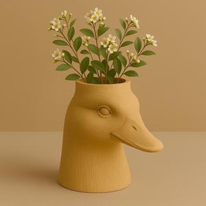 Duck Head Vase | Unique 3D Printable Home Decor