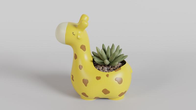 Cute Giraffe Succulent Planter