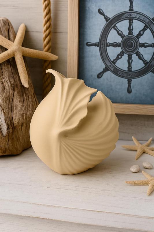 Calypso Vase – Elegant Shell-Inspired Vase for Coastal Modern Decor