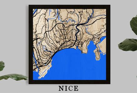Nice city map - Multi Layer - highways roads water