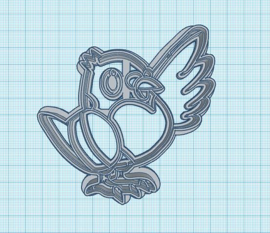 Pokemon: Pidove Cookie Cutter