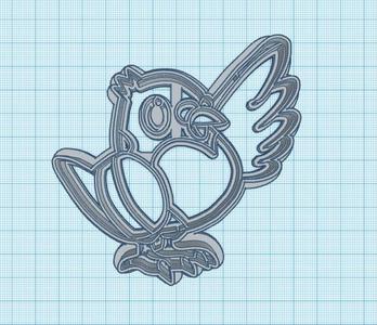 Pokemon: Pidove Cookie Cutter