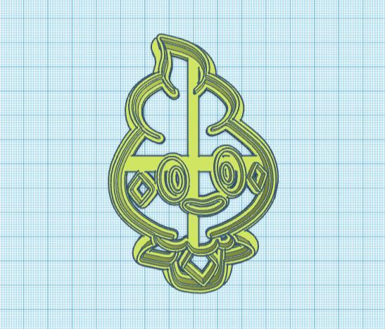 Pokemon: Vanillite Cookie Cutter