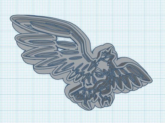 Pokemon: Gigantamax Corviknight Cookie Cutter