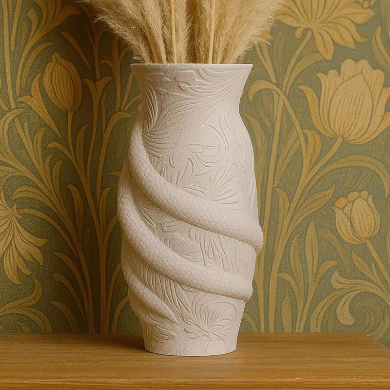 Art Nouveau Snake Vase Home Office Decor No Supports