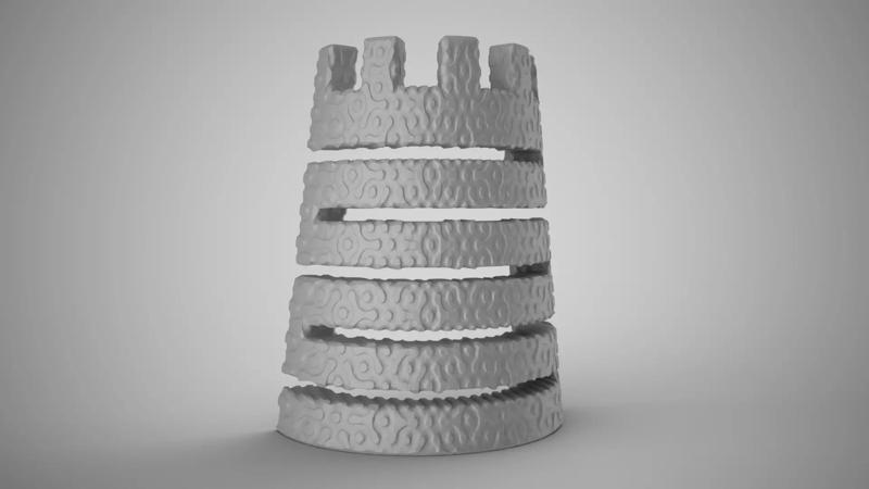 Abstract Castle Ornament