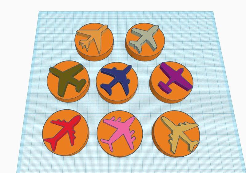Planes Stamps for Clay or Play-Doh or Cake decorating