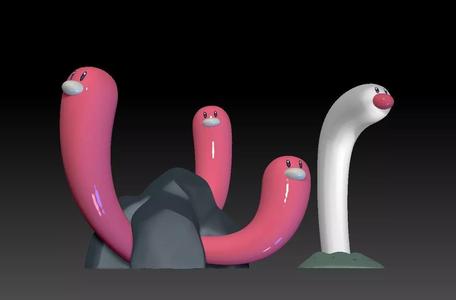 Pokemon Wiglett Wugtrio