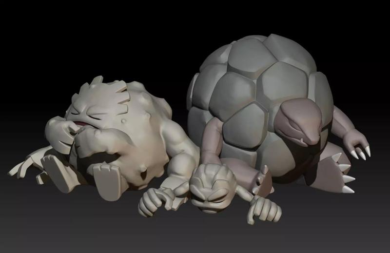 Pokemon Geodude Graveler Golem