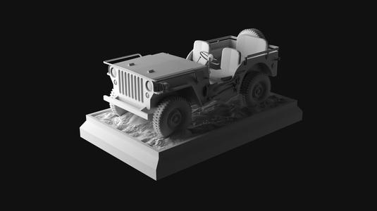 Car Model Military Jeep