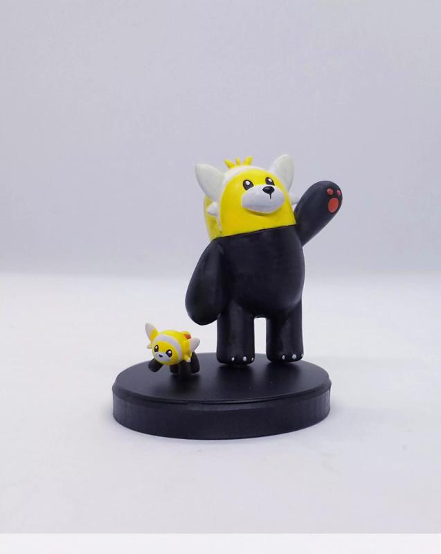 Pokemon Stufful and Bewear